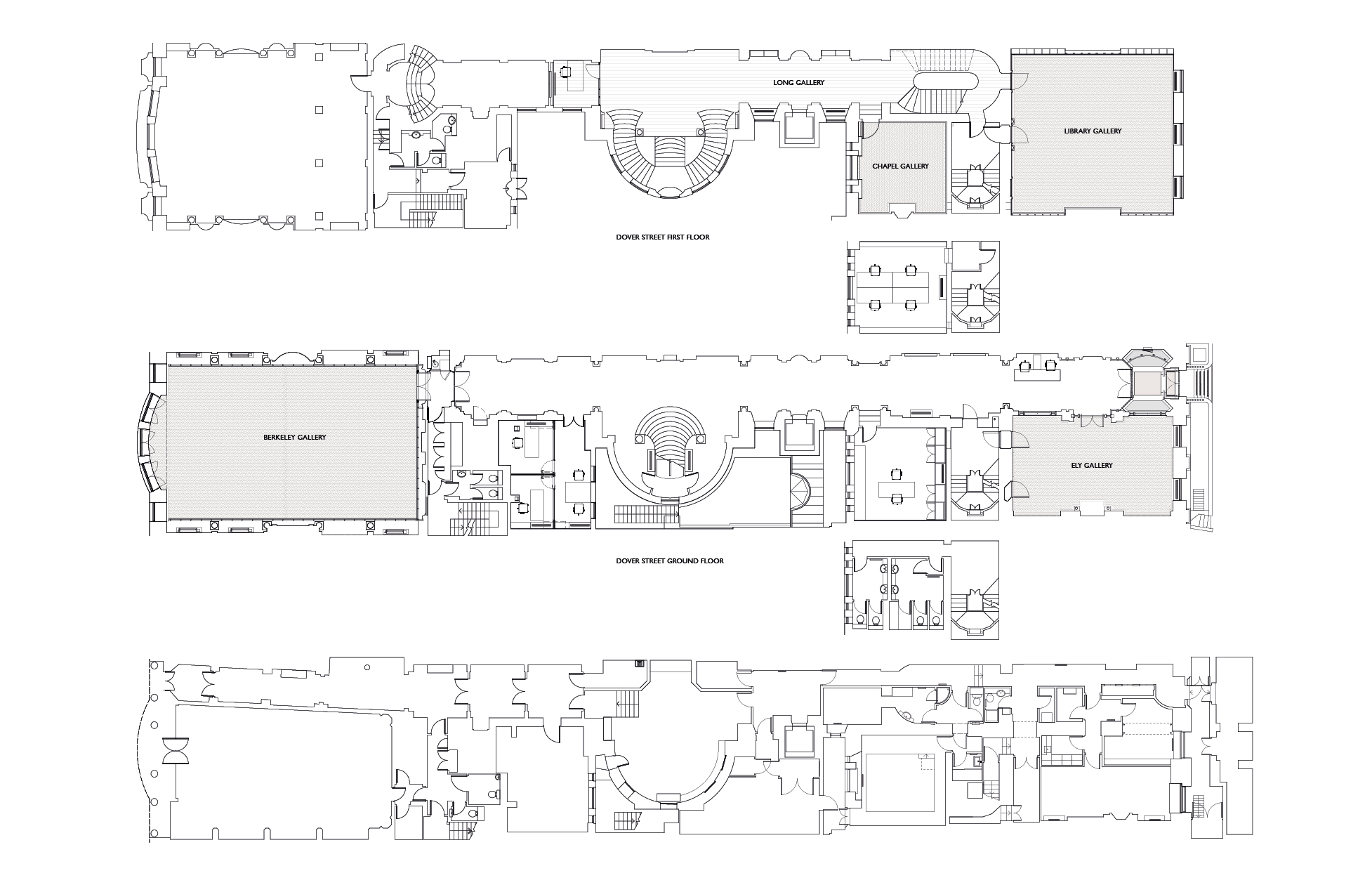 PLANS 1-3: GROUND - 1ST FLR